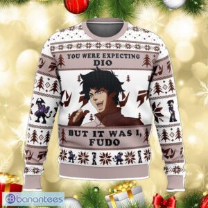 You Were Expecting Dio But It Was I, Fudo Devilman Crybaby Yarn Ugly Christmas Sweater Gift For Men And Women - You Were Expecting Dio But It Was I, Fudo Devilman Crybaby Ugly Christmas Sweater Photo_1