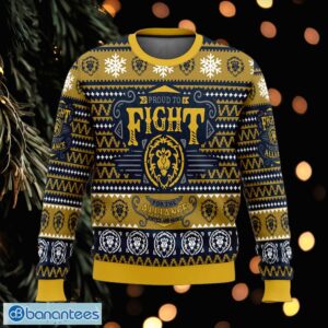 World Of Warcraft Fight for Alliance Boutique Ugly Christmas Sweater Gift Holidays - World Of Warcraft Fight for Alliance Ugly Christmas Sweater Photo_1