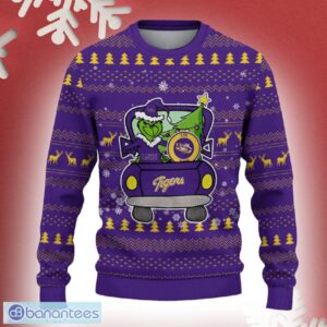 LSU tigers Grinch Driving Funny 3D Ugly Christmas Sweater For Men Women - LSU tigers Christmas Sweater Grinch Driving Photo 2