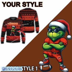 NCAA Oklahoma State Cowboys Player Grinch Ugly Xmas 3D Sweater Gift Holidays - NCAA Oklahoma State Cowboys New Grinch Ugly Christmas Sweater Photo 2