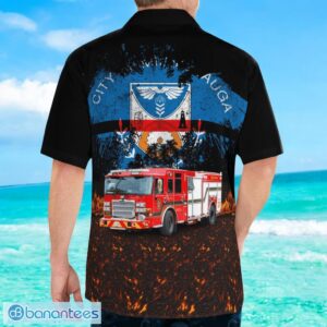 Mississauga Fire And Emergency Services (MFES), Ontario Hawaiian Shirt Product Photo 4