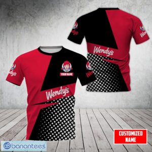Custom Name 3D ALL OVER PRINTED Wendy's 3D T-Shirt Unisex For Men And Women Product Photo 1