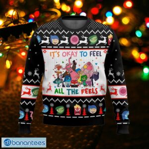 It’s Okay To Feel All The Feels Inside Out Ugly Sweater Mary Knitted Christmas Sweater Gift For Adult - It’s Okay To Feel All The Feels Inside Out Ugly Sweater Photo_1