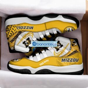 Missouri Tigers Air Jordan 11 Sneakers Custom Name Special Shoes For Fans Product Photo 2