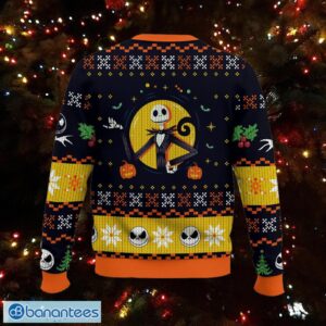 Jack Skellington Ugly Sweater Myrrh Knitted Christmas Sweater AOP Gift Holidays - Jack Skellington Ugly Sweater Photo_2