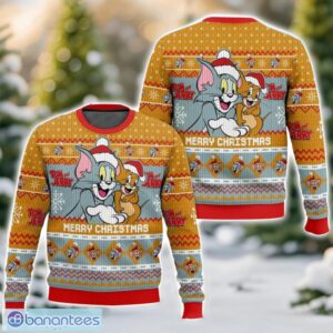 Merry Christmas Tom And Jerry Ugly Christmas Sweater 3D All Printed Sweater Christmas Gift Product Photo 1