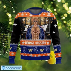 Orange Cassidy WWE Christmas Ugly Sweater Festive Ugly Christmas 3D Sweater Gift For Adult - Orange Cassidy WWE Christmas Ugly Sweater Photo_1