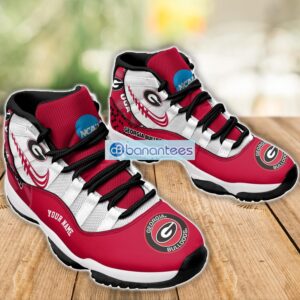 Georgia Bulldogs Air Jordan 11 Sneakers Custom Name Special Shoes For Fans Product Photo 3