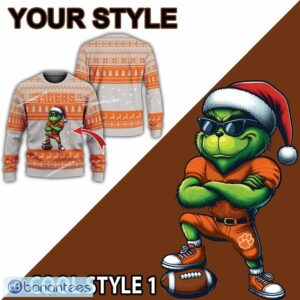 NCAA Clemson Tigers Player Grinch Ugly Xmas 3D Sweater Gift Holidays - NCAA Clemson Tigers New Grinch Ugly Christmas Sweater Photo 2