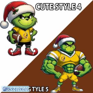 NCAA2 Ferris State Bulldogs Grinch Football Ugly 3D Sweater Gift For Christmas - NCAA2 Ferris State Bulldogs New Grinch Ugly Christmas Sweater Photo 4