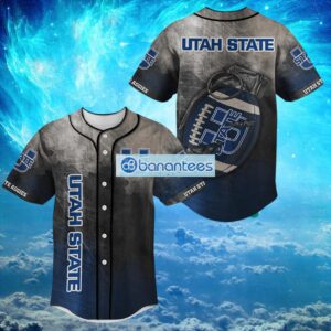 NCAA Utah State Aggies Logo Design Grenade Baseball Jersey Shirt Gifts For Fans Shirt Full Print Product Photo 1