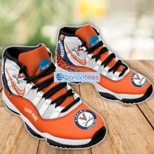 Virginia Cavaliers Air Jordan 11 Sneakers Custom Name Special Shoes For Fans Product Photo 3