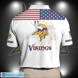Minnesota Vikings Sport Polo Shirt Custom Name Sport Gifts Ideas For Father's Days Product Photo 3