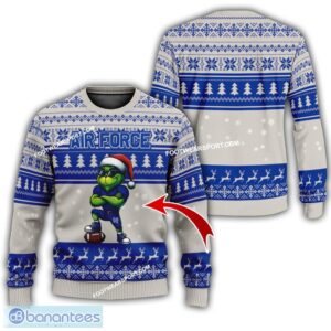 NCAA Air Force Falcons Grinch Football Ugly Sweater AOP Gift For Christmas - NCAA Air Force Falcons New Grinch Ugly Christmas Sweater Photo 1