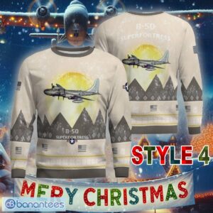 Aircraft Moonight B-50 Superfortress B50 Ugly Christmas Sweater Gift For Men And Women - B-50 Superfortress B50 Aircraft Moonlight Ugly Christmas Sweater_36