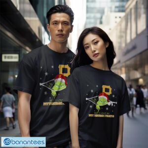 The Grinch I Hate People But I Love Pittsburgh Pirates Christmas T-shirt Product Photo 4