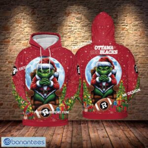 CFL Ottawa RedBlacks King Grinch Christmas 3D Hoodie, Tshirt, Sweater AOP - CFL Ottawa RedBlacks King Grinch Christmas 3D Hoodie, Tshirt, Sweater AOP Photo 1