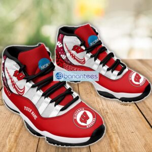 Wisconsin Badgers Air Jordan 11 Sneakers Custom Name Special Shoes For Fans Product Photo 3
