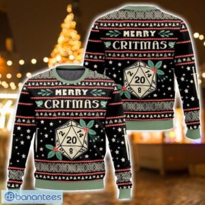 Merry Critmas Dungeons & Dragons Ugly Christmas Sweater 3D All Printed Sweater Christmas Gift Product Photo 1