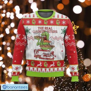 Slimer – The Real Ghostbusters Ugly Sweater Comforter Ugly Christmas 3D Sweater Gift For Adult - Slimer – The Real Ghostbusters Ugly Sweater Photo_1