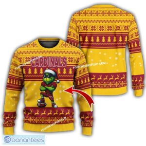 NFL Arizona Cardinals Grinch Football Ugly 3D Sweater Gift For Christmas - NFL Arizona Cardinals New Grinch Ugly Christmas Sweater Photo 1