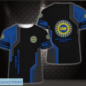 3D All Over Printed united automobile workers Limited 3D T-Shirt Product Photo 1