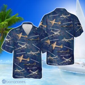 US Air Force Boeing B-29 Superfortress In WW2 3D Hawaiian Shirt Beach Team Gift Product Photo 1