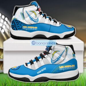 Los Angeles Chargers Air Jordan 11 Sneakers Custom Name Special Shoes For Fans Product Photo 1
