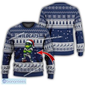 NCAA2 New Hampshire Wildcats Grinch Football Ugly Sweater Gift For Christmas - NCAA2 New Hampshire Wildcats New Grinch Ugly Christmas Sweater Photo 1