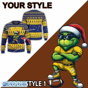 NCAA Toledo Rockets Grinch Football Ugly Sweater Gift For Christmas - NCAA Toledo Rockets New Grinch Ugly Christmas Sweater Photo 2
