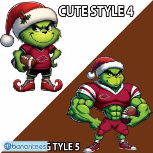 NCAA Arkansas Razorbacks Grinch Style Ugly Christmas 3D Sweater Gift For Adult - NCAA Arkansas Razorbacks New Grinch Ugly Christmas Sweater Photo 4