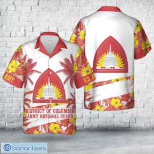 Custom Name US Army District of Columbia Army National Guard 3D Hawaiian Shirt Beach Team Gift Product Photo 1