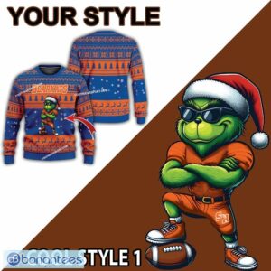 NCAA Sam Houston Bearkats New Grinch Ugly Christmas 3D Sweater Gift For Men And Women - NCAA Sam Houston Bearkats New Grinch Ugly Christmas Sweater Photo 2