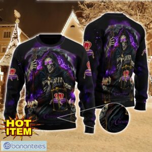 Crow Royal Death Halloween All Over Print Sweater Halloween Gift For men And Women Product Photo 1