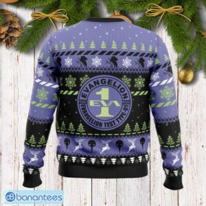 Test Type Eva-01 Neon Genesis Wrapping Knitted Christmas Sweater Gift For Men And Women - Test Type Eva-01 Neon Genesis Ugly Christmas Sweater Photo_2