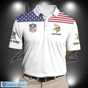 Minnesota Vikings Sport Polo Shirt Custom Name Sport Gifts Ideas For Father's Days Product Photo 2