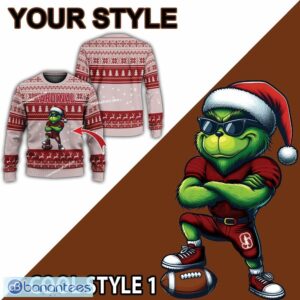 NCAA Stanford Cardinal New Grinch Ugly Christmas Sweater Gift For Men And Women - NCAA Stanford Cardinal New Grinch Ugly Christmas Sweater Photo 2