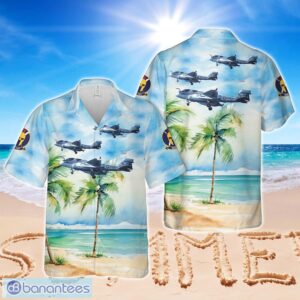 US Navy Grumman EA-6B Prowler of VAQ-131 Aloha Hawaiian Shirt Product Photo 1