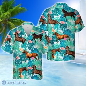Thoroughbred Horse 3D Hawaiian Shirt Beach Team Gift Product Photo 1