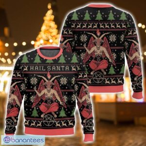 Hail Santa Satan Claus Ugly Christmas Sweater For Men And Women Christmas Holiday Gift - Hail Santa Satan Claus Ugly Sweater-3