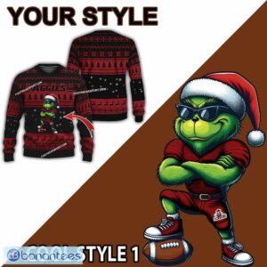 NCAA New Mexico State Aggies Grinch Football Ugly Sweater Gift For Christmas - NCAA New Mexico State Aggies New Grinch Ugly Christmas Sweater Photo 2