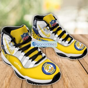 Los Angeles Rams Air Jordan 11 Sneakers Custom Name Special Shoes For Fans Product Photo 3