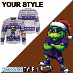 NCAA LSU Tigers Grinch Style Ugly Christmas Sweater Gift For Adult - NCAA LSU Tigers New Grinch Ugly Christmas Sweater Photo 2