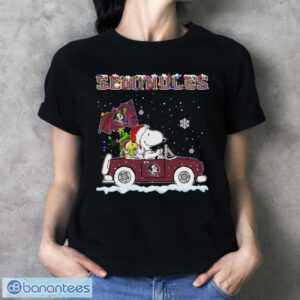 Florida State Seminoles Snoopy And Woodstock Driving Car Cute Snoopy Limited Edition Shirt - Ladies T-Shirt