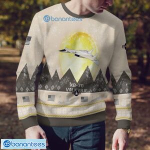 XB-70 Valkyrie XB70 All Printed Aircraft Moonlight Ugly Christmas Sweater Product Photo 4