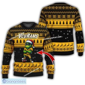 NCAA2 Virginia Commonwealth Rams Player Grinch Ugly Xmas Sweater Gift Holidays - NCAA2 Virginia Commonwealth Rams New Grinch Ugly Christmas Sweater Photo 1