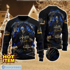 Modelo Death Halloween All Over Print Sweater Halloween Gift For men And Women Product Photo 1