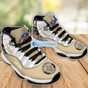 New OrleansSaints Air Jordan 11 Sneakers Custom Name Special Shoes For Fans Product Photo 3