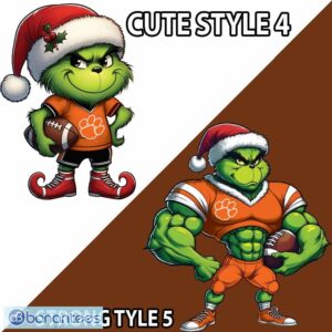 NCAA Clemson Tigers Player Grinch Ugly Xmas 3D Sweater Gift Holidays - NCAA Clemson Tigers New Grinch Ugly Christmas Sweater Photo 4