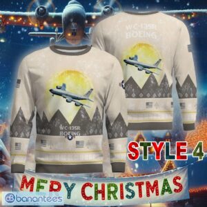 Aircraft Moonight Boeing WC-135R WC135R Ugly Christmas Sweater Gift For Men And Women - Boeing WC-135R WC135R Aircraft Moonlight Ugly Christmas Sweater_36